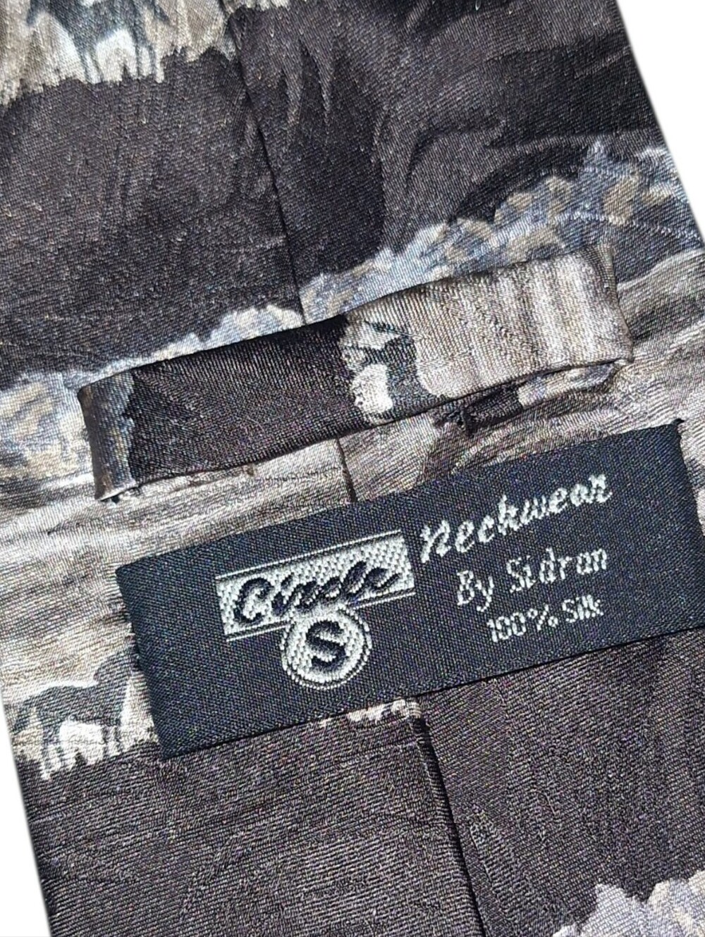 Circle S 100% Silk Neckwear by Sidran Wide Western Horse Silhouette Necktie 58"